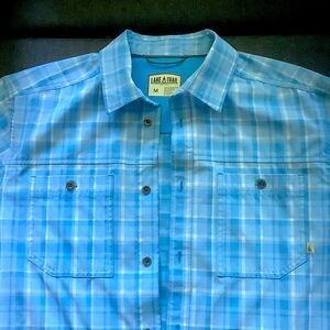 Lake & Trail Blue Plaid Button-Up Shirt
